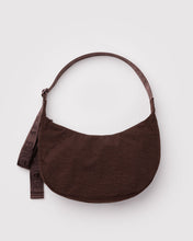 Load image into Gallery viewer, Medium Nylon Crescent Bag, Coffee
