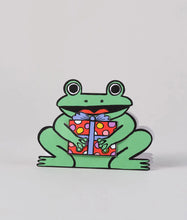 Load image into Gallery viewer, Frog with Mini Gift Box Card
