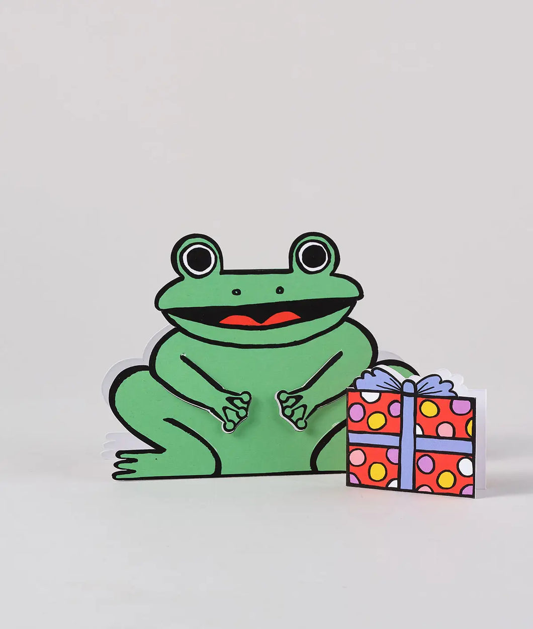 Frog with Mini Gift Box Card
