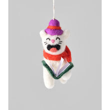 Load image into Gallery viewer, Dickens the Cat Felt Ornament
