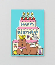 Load image into Gallery viewer, Birthday Cake Bear Card

