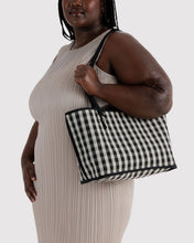 Load image into Gallery viewer, Medium Nylon Reversible Tote - Black Mix
