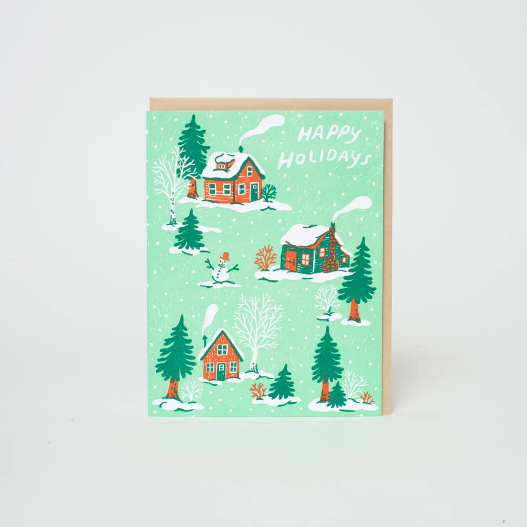 Christmas Cottages Card