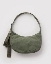 Load image into Gallery viewer, Medium Nylon Crescent Bag, Caper
