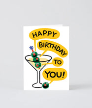 Load image into Gallery viewer, Happy Birthday Martini Card

