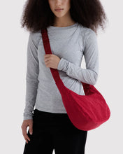 Load image into Gallery viewer, Medium Nylon Crescent Bag, Cherry
