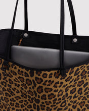 Load image into Gallery viewer, Large Nylon Reversible Tote - Leopard Mix
