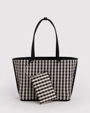 Load image into Gallery viewer, Large Nylon Reversible Tote - Black Mix
