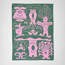 Load image into Gallery viewer, Mushrooms Woven Cotton Tea Towel
