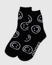 Load image into Gallery viewer, Happy Crew Sock, Black
