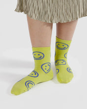 Load image into Gallery viewer, Happy Crew Sock, Citron
