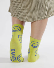 Load image into Gallery viewer, Happy Crew Sock, Citron
