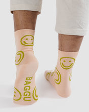 Load image into Gallery viewer, Happy Crew Sock, Light Pink
