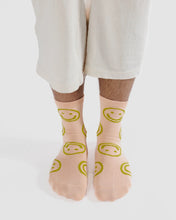 Load image into Gallery viewer, Happy Crew Sock, Light Pink
