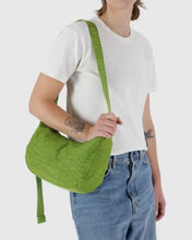 Load image into Gallery viewer, Medium Nylon Crescent Bag, Green Juice
