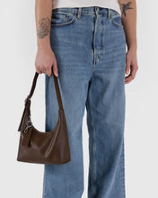 Load image into Gallery viewer, Mini Recycled Leather Shoulder Bag, Brown
