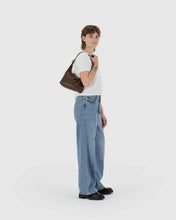 Load image into Gallery viewer, Mini Recycled Leather Shoulder Bag, Brown
