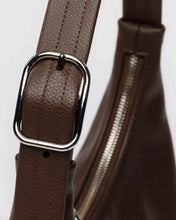 Load image into Gallery viewer, Mini Recycled Leather Shoulder Bag, Brown

