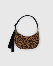 Load image into Gallery viewer, Small Nylon Crescent Bag, Leopard
