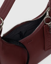 Load image into Gallery viewer, Mini Recycled Leather Shoulder Bag, Mahogany
