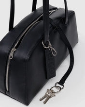 Load image into Gallery viewer, Recycled Leather Bowler Bag, Black
