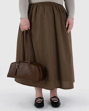 Load image into Gallery viewer, Recycled Leather Bowler Bag, Brown
