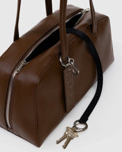 Load image into Gallery viewer, Recycled Leather Bowler Bag, Brown
