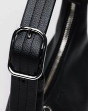 Load image into Gallery viewer, Mini Recycled Leather Shoulder Bag, Black
