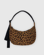 Load image into Gallery viewer, Medium Nylon Crescent Bag, Leopard
