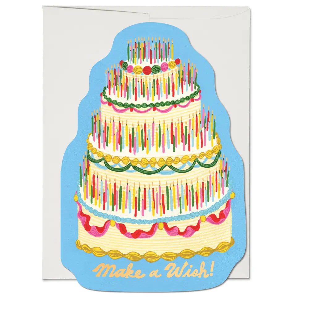 Make a Wish Cake Birthday Card