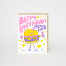 Load image into Gallery viewer, Burger Birthday Card
