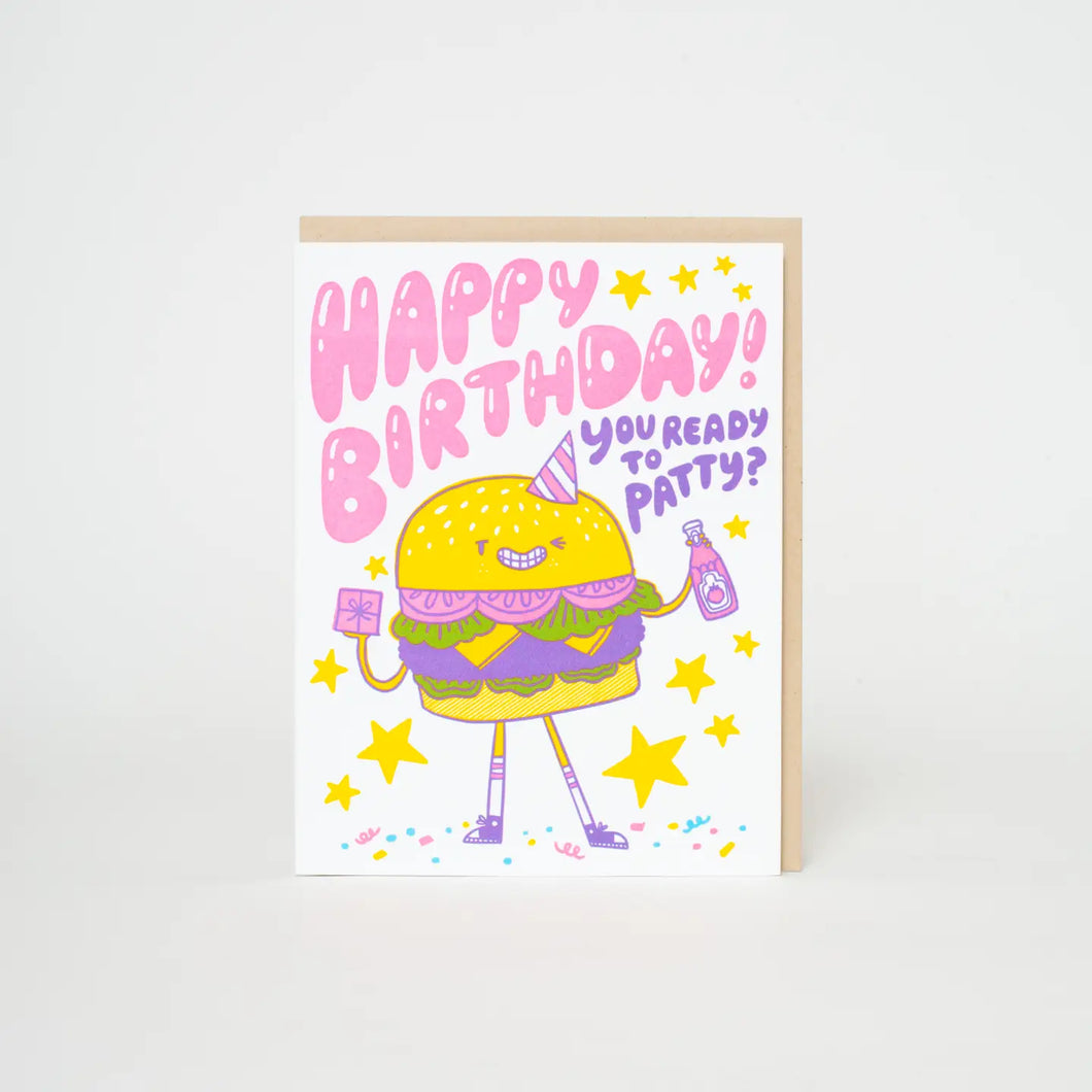 Burger Birthday Card