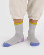 Load image into Gallery viewer, Ribbed Sock - Fog Mix
