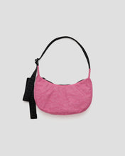 Load image into Gallery viewer, Small Nylon Crescent Bag, Azalea Pink

