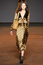 Load image into Gallery viewer, Marc by Marc Jacobs velvet chevron dress (s/m)
