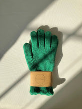 Load image into Gallery viewer, Fuzzy Wool Touch Screen Gloves, Forest Green
