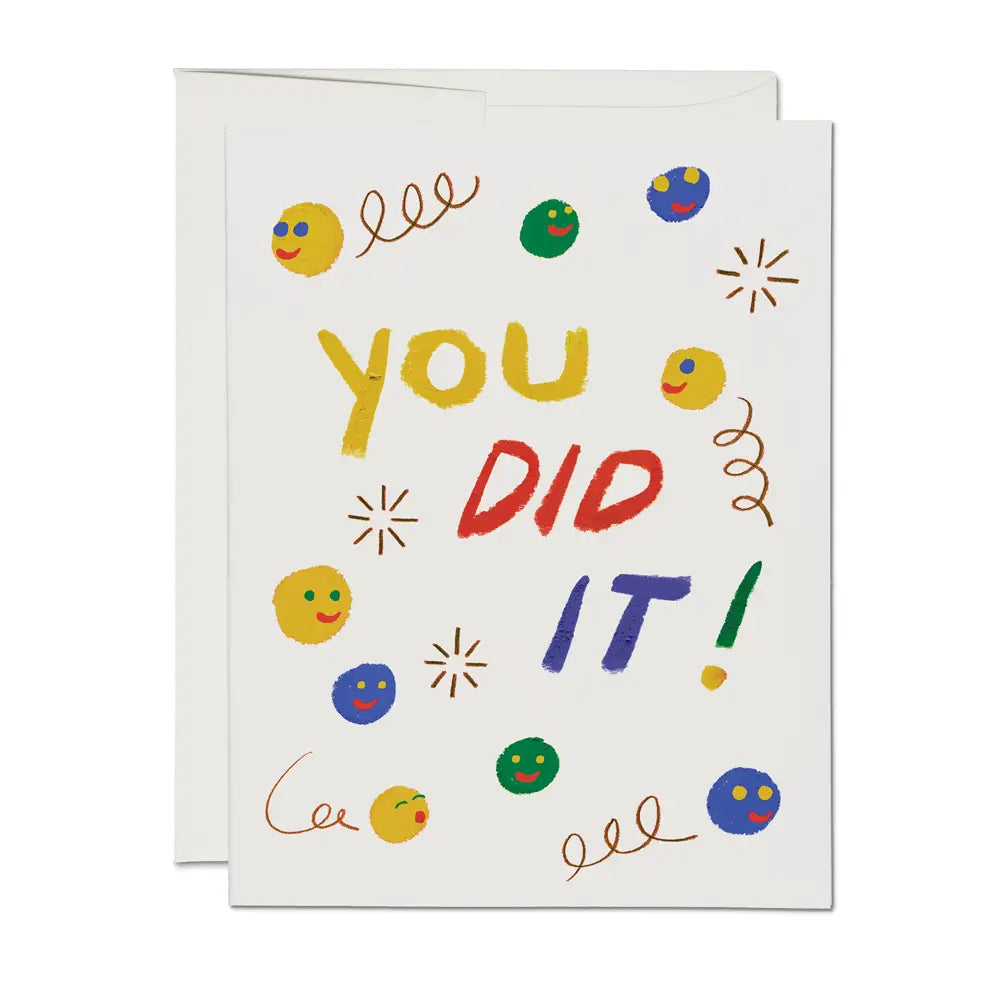 Smiley Faces Congratulations Card