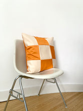 Load image into Gallery viewer, Satin Pillow, Creamsicle &amp; Cream
