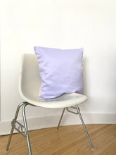 Load image into Gallery viewer, Satin Pillow, Lavender &amp; Cream
