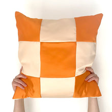 Load image into Gallery viewer, Satin Pillow, Creamsicle &amp; Cream
