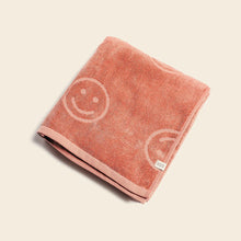 Load image into Gallery viewer, Poolside Smiley Terry Beach Towel
